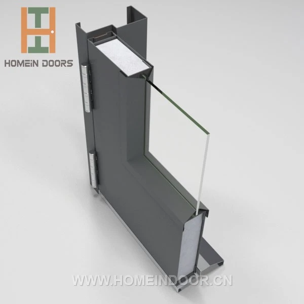 steel door glass panel