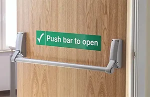 Door push bar