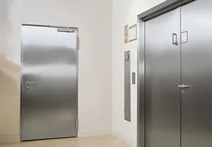 Stainless steel door