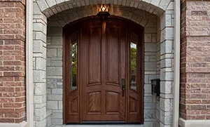 solid wood front door