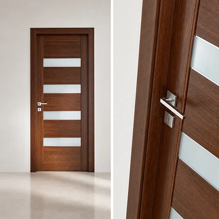 Glass Wood Door