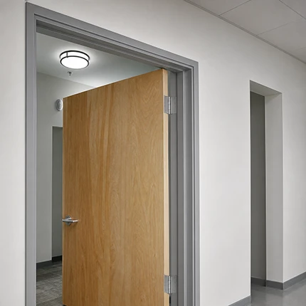 Wood Door With Metal Frame