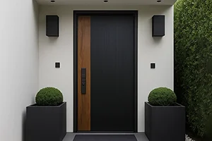 High security metal door