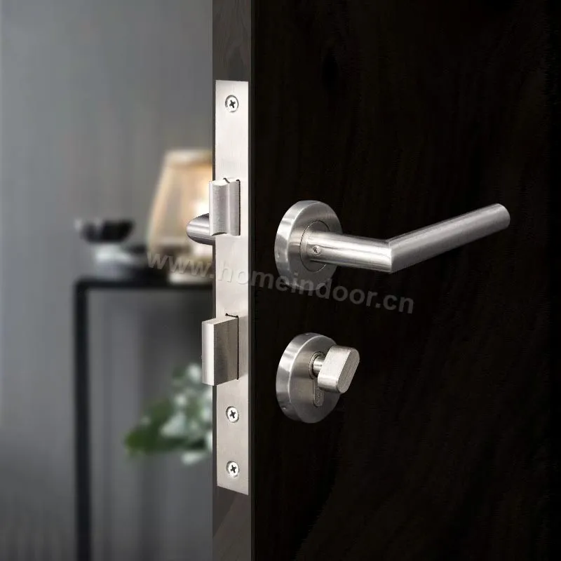 Stainless Steel Tube Right Angle Handle interior door lock
