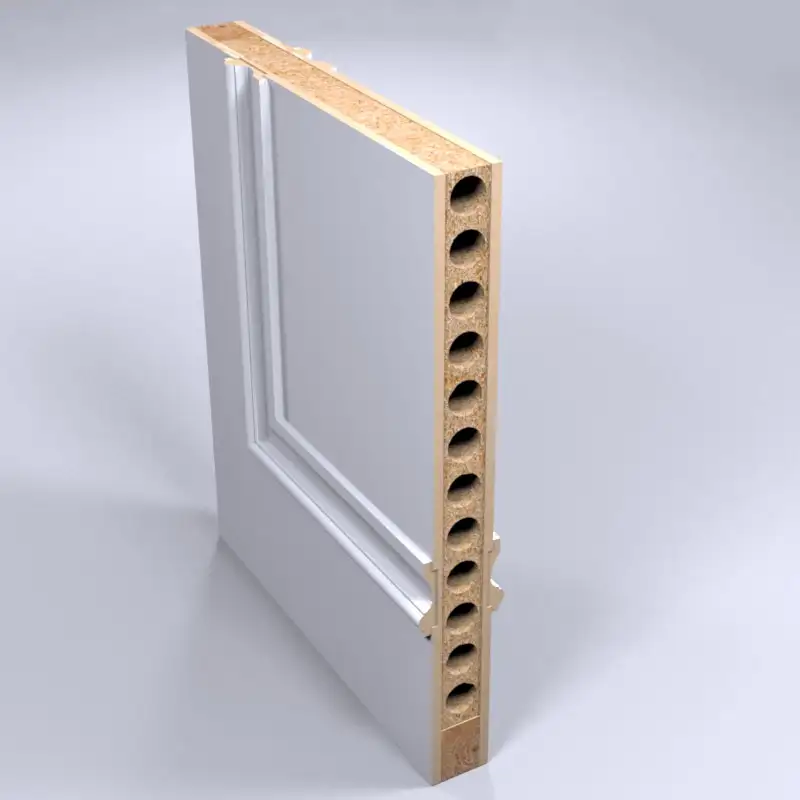 door with Small molding chipboard core