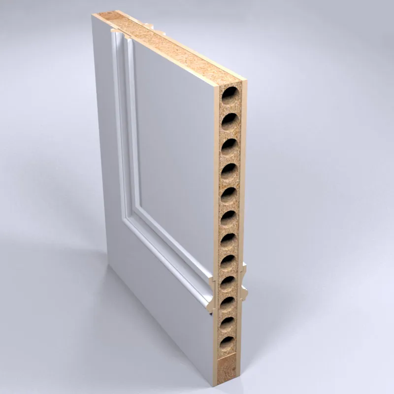 door with Big molding chipboard core