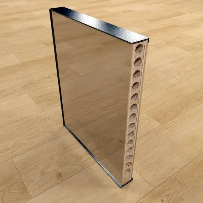 door with Aluminum frame door with mirror