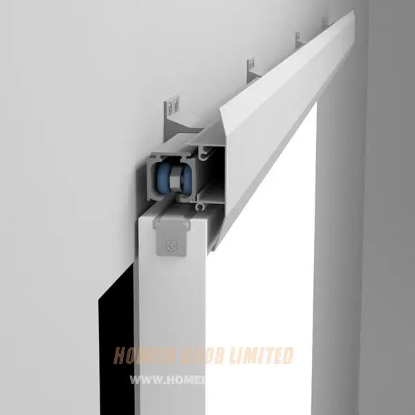 Sliding system with rail cover C