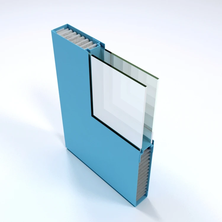 door with Aluminum Hollow steel door