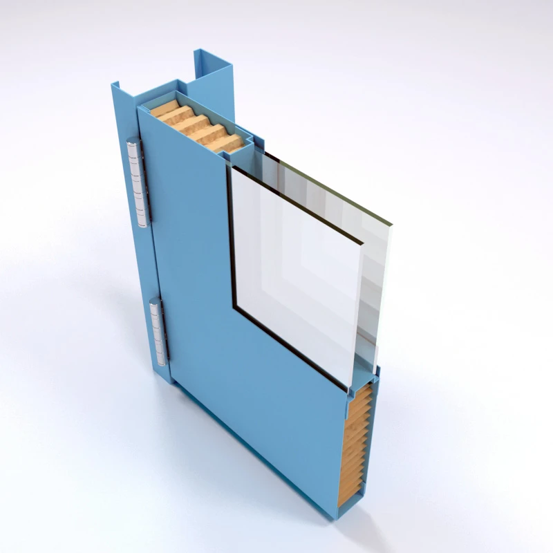 door with Hollow core steel door