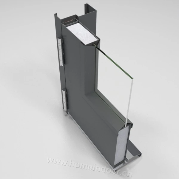 door with Mineral core steel glass door