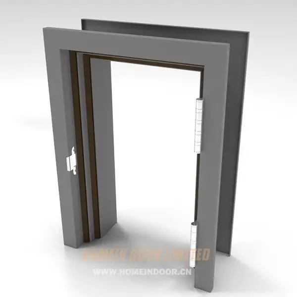 Double egress door frame