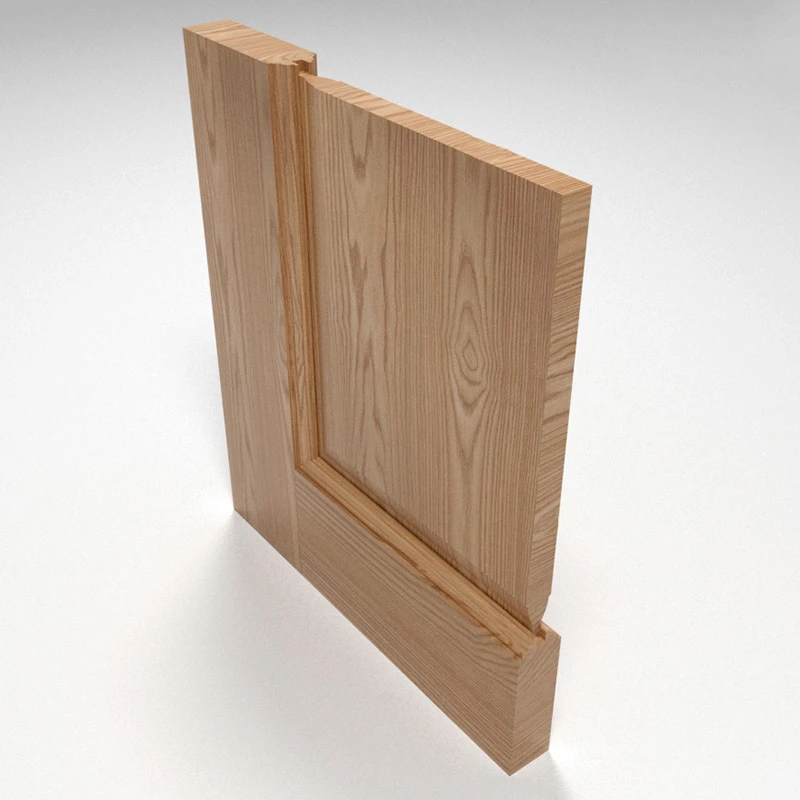 door with Raised panel door slabs