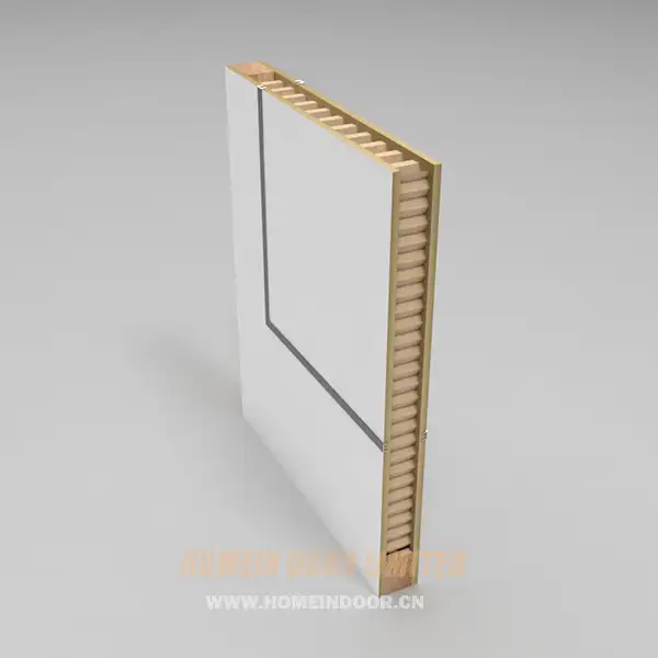 door with Honeycomb paper core