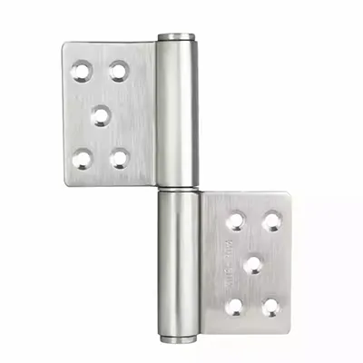 Easy install knock-down stainless steel flag hinge