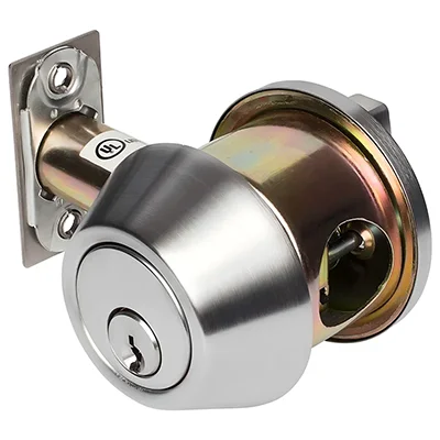 Stainless steel deadbolt lock with thumbturn inside