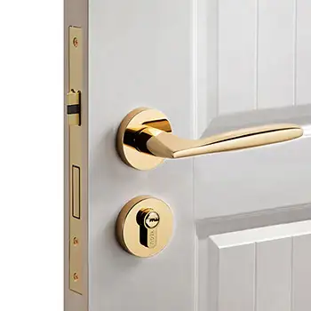 LK39 CE Zinc alloy Bright Silver fireproof Mortise lock