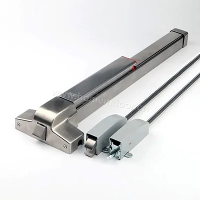 ul listed fire stainless steel push bar with vertical rod