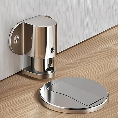 stainless steel adjustable floor mounted magnetic door catch