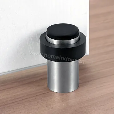 stainless steel wall and floor mounted cylindrical door stopper