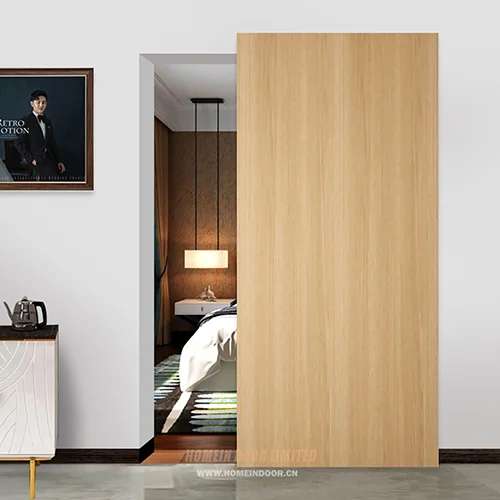 Home interior minimalist flush concealed track barn sliding door