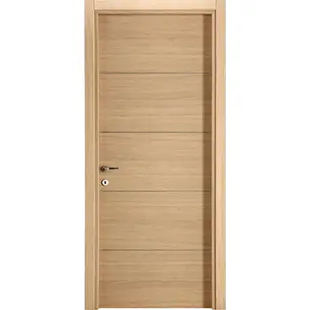 Modern horizontal groove rift-Oak veneer interior wood door