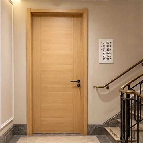 UL listed wooden fire rated apartment entry door