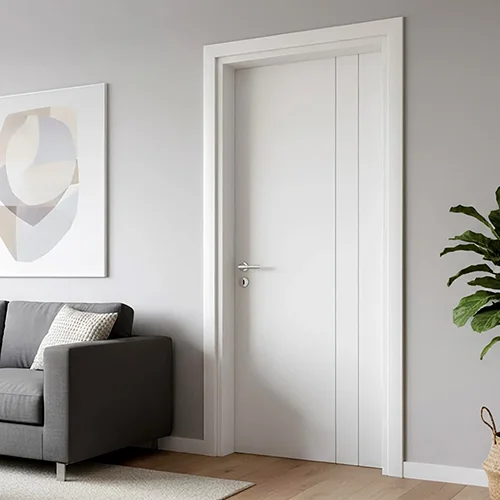 cheap white hollow core interior plain wood door