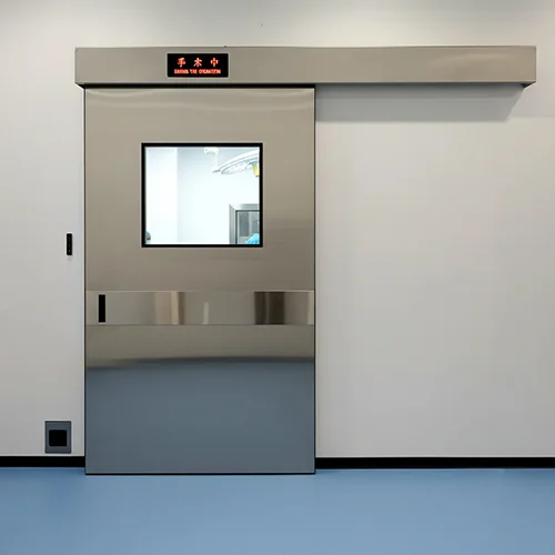 Stainless steel automatic sliding hospital surgery room door