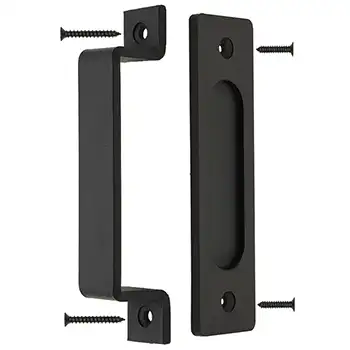 LHD18 CE iron paint Black Pull handle for barn door