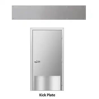 <font color='silver'>SUS304 stainless steel satin kick plate</font>