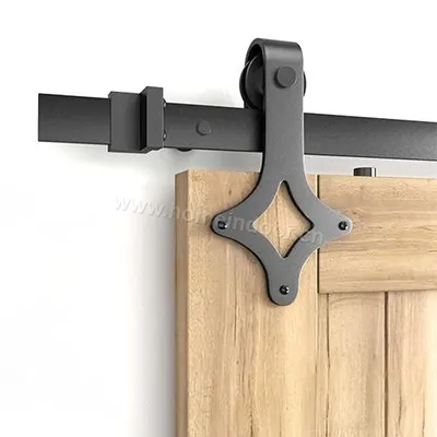 rustic rhombus black wrought iron sliding kit for barn door