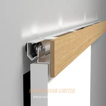 surface mount soft-close sliding door hardware with track cover