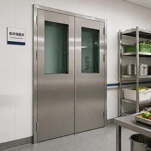 304 Stainless steel Double doors for kitchens