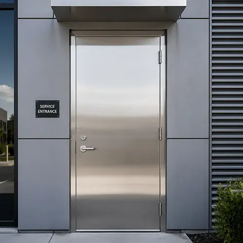 Commerical fireproof exterior 304 stainless steel door
