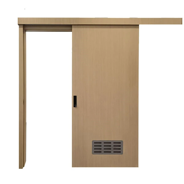 Steel patient room the disable bathroom sliding door with louver