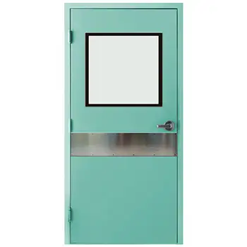 Antibiosis easy-to-clean hospital steel patient room door with vision panel