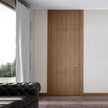 Interior wooden flush to wall hidden bedroom door