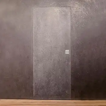 Modern wooden trimless hidden flush to wall interior doors