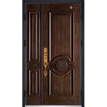 High end house exterior armor double front door