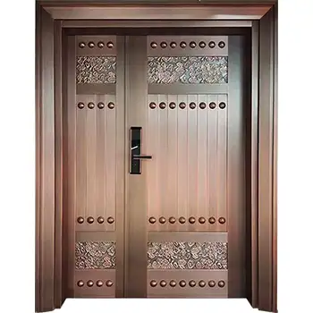 CPD12 house external main entrance Chinese style armored security brass