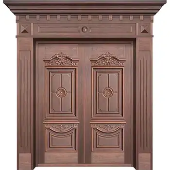 CPD18 house external main entrance classic armored security brass door