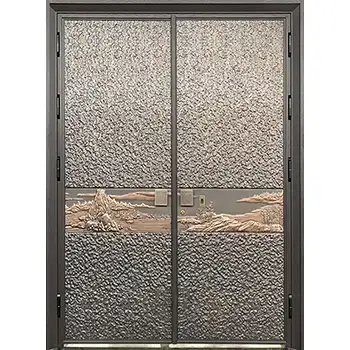 ACD15 villas external main entrance classic armored security aluminum-casting door