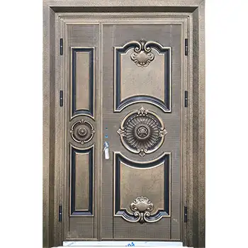 ACD19 villas external main entrance classic armored security alu-casting door
