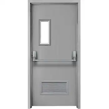 UL listed steel fire resistant exit door with vision panel