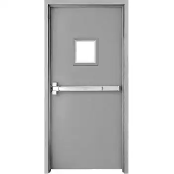 commerical emergency UL 2 hour glazed galvanized-steel fire exit door