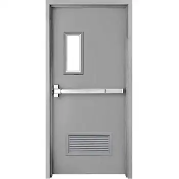 commerical emergency exit steel door with panic hardware