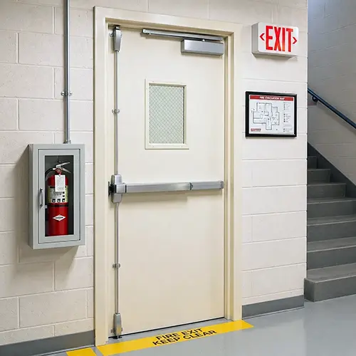 3 hour UL listed steel high security fire exit door