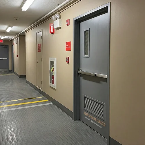 UL listed steel emergency exit door with bottom louver