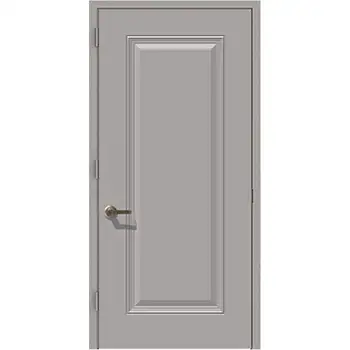 Commerical 1 panel embossed steel clad fireproof metal door